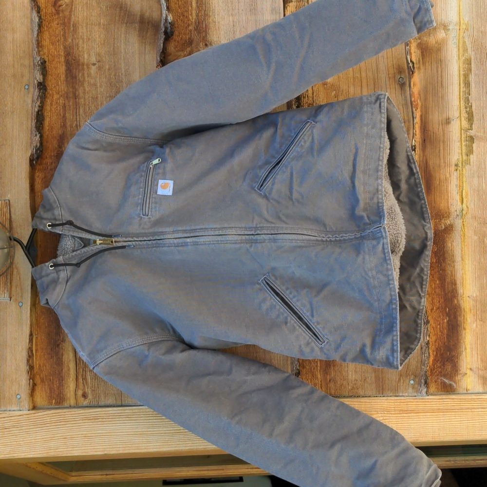 Carhartt women's medium fleece lined canvas jacket